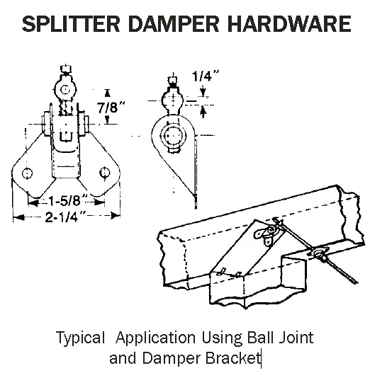 Splitter Damper Bracket Buy Air Duct Accessories,Air Damper Parts