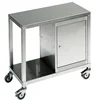 stainless steel medical trolley with single handle by plate working and fabrication in China for export to manufacturers