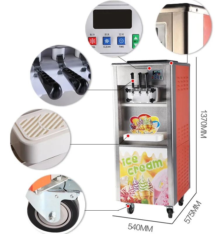 Rb818 Commercial Fruit Soft Ice Cream Maker Buy Ice Cream Maker