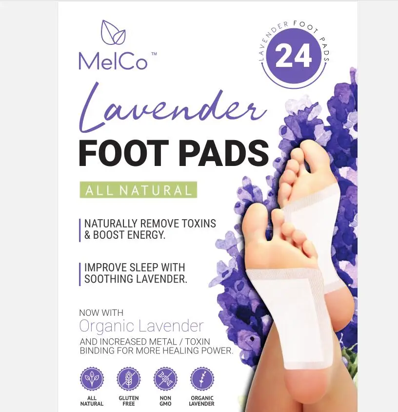 2018 Amazon Hot Selling Herbal Natural Lavender Wood Vinegar Detox Foot