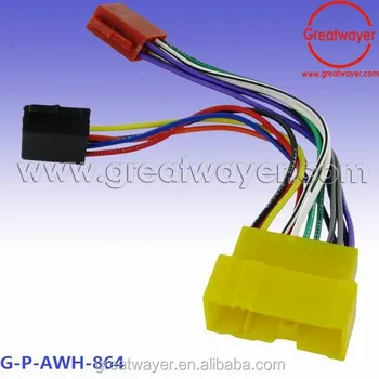 Iso Car Radio Wiring Harness Adaptor Connector For Chrysler / Jeep