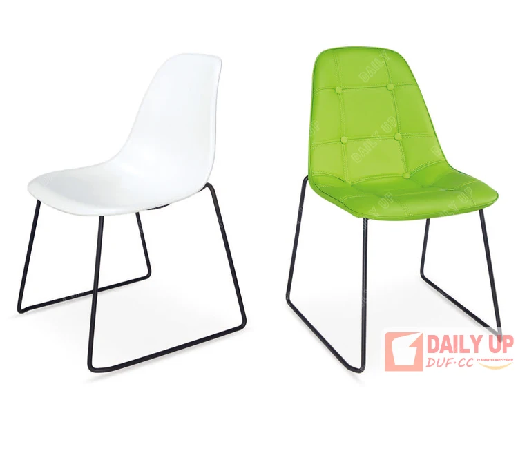 Wholesale Leisure Chair Comfortable Eam Chair with Soft Seat High Quality Leather Seat Pu Material Steel Frame Cheap For Sale