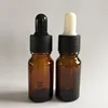 10ml amber glass essential oil bottle with smooth temper evident dropper cap,essence bottle ,sample bottle