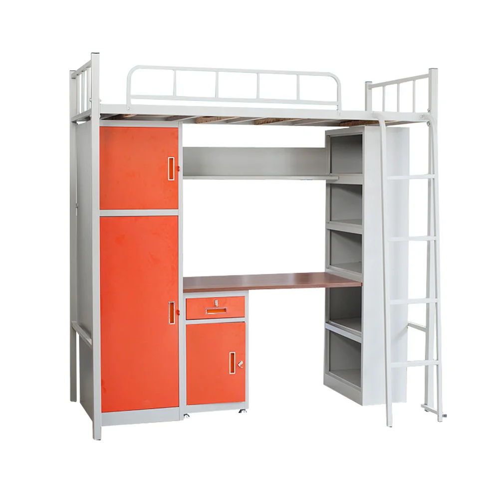 The second hand hall dormitory heavy duty steel metal adult bunk bed