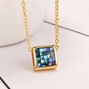 gold custom finding components accessories,china import fashionable abalone shell charms necklace jewelry