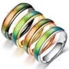 INFANTA JEWELRY Stainless Ring New Muslim Men's Ring Changing Color Mood Rings Feeling/Emotion Temperature Rings 8mm Smart Ring