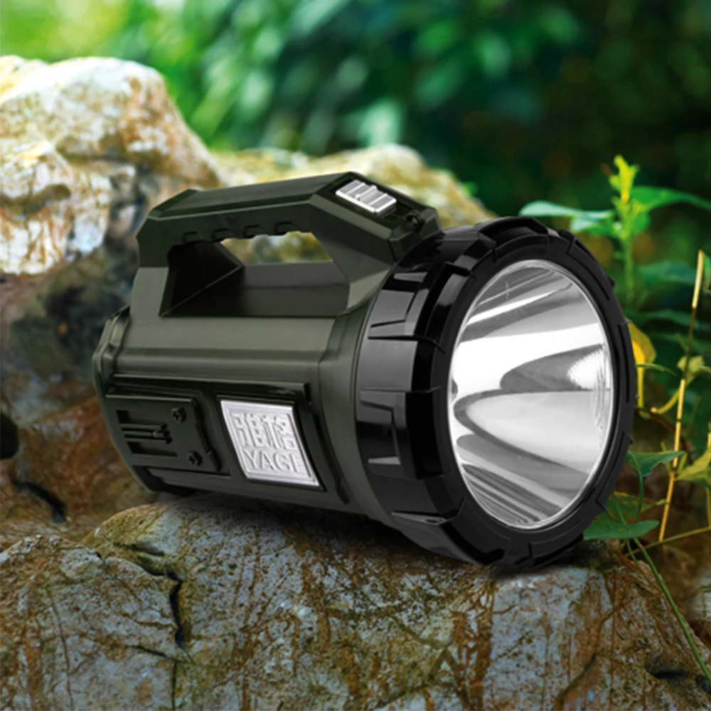 Amazon hot selling 10 watt led searchlight rechargeable search light outdoor long range spotlight