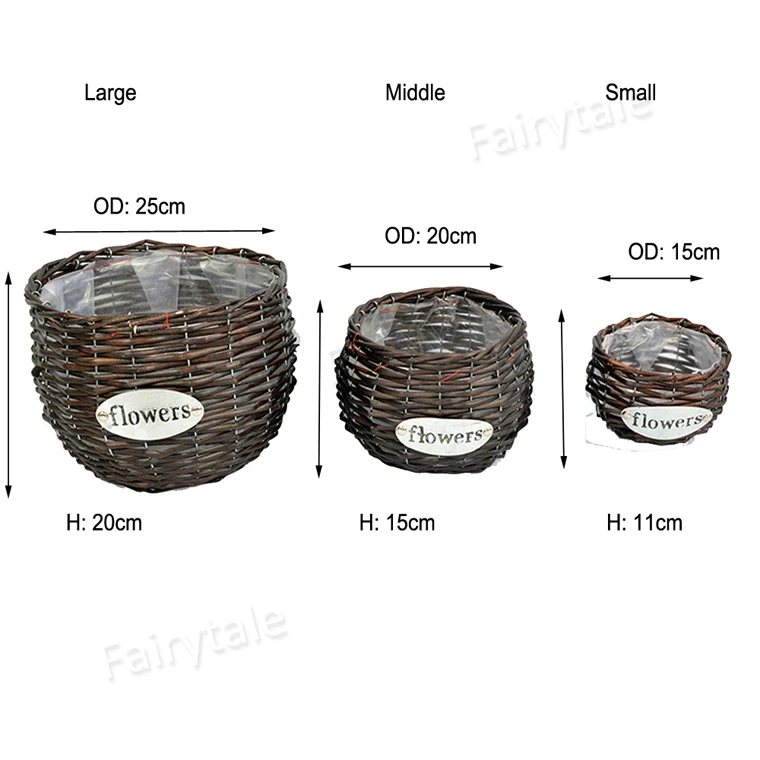 Wicker Flower Basket for Sale