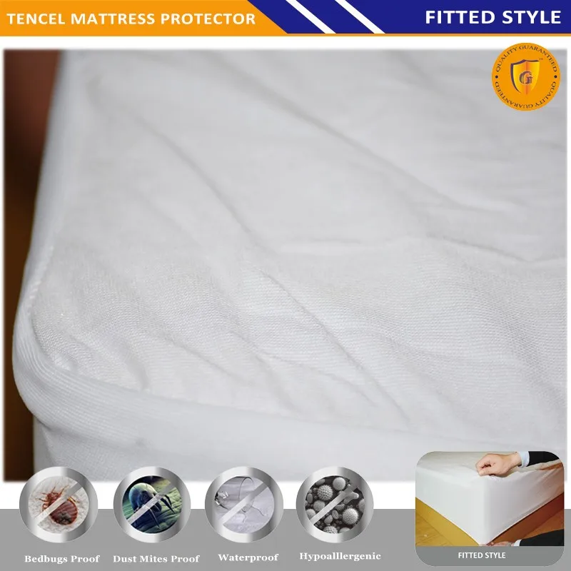Hypoallergenic Tencel Waterproof Mattress Protector Buy Tencel