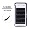 Silk Ellipse Flat Eyelash Extensions private logo custom eyelash packaging 0.20 thickness DD curl