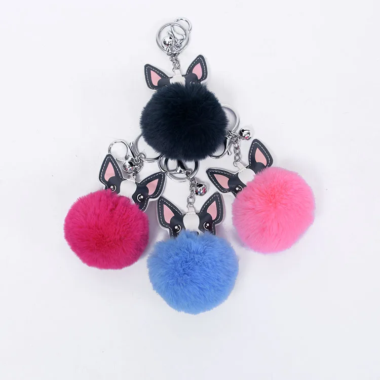 Yongze best selling ear ball items fur ball fashion craft keychainDSC_0101.JPG