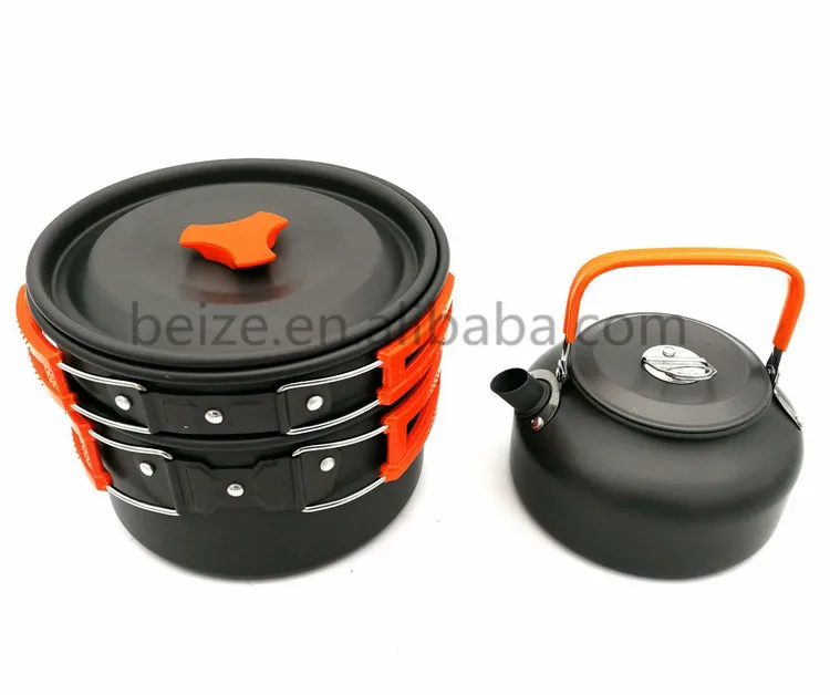 Camping Cookware Set Camping Stove Outdoor Cooking Mess Kit Pots Pans