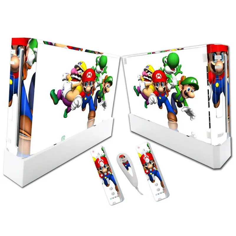 Vinyl Sticker Cover For Nintendo Wii Console And Remote Controller ...