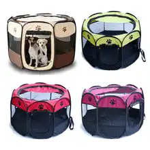 Pet playpen foldable portable Soft sided pet playpen outdoor dog playpen with Eight Panels