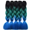 Wholesale 24" more colors ombre colored synthetic braiding hair