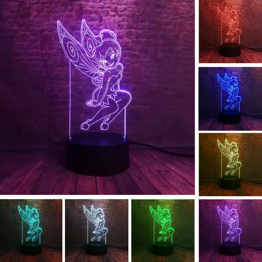Details about   Tinkerbell Custom Custom Mini Action Figure w Display Case Peter pan Card& Stand 