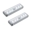 6 LED Cabinet Lighting Battery Powered Rapidly Installation Automatic Motion Sensor Night Light