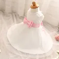 New Baby Girls Clothing Baptism Ball Gown Dress Infant 0 2 Year Birthday Chirstening Dress Newborn