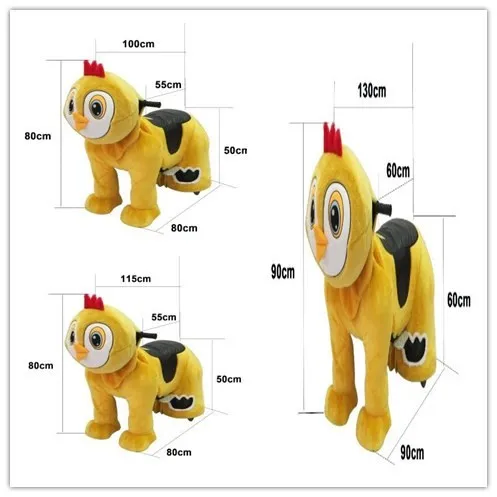 motorized plush animal scooters