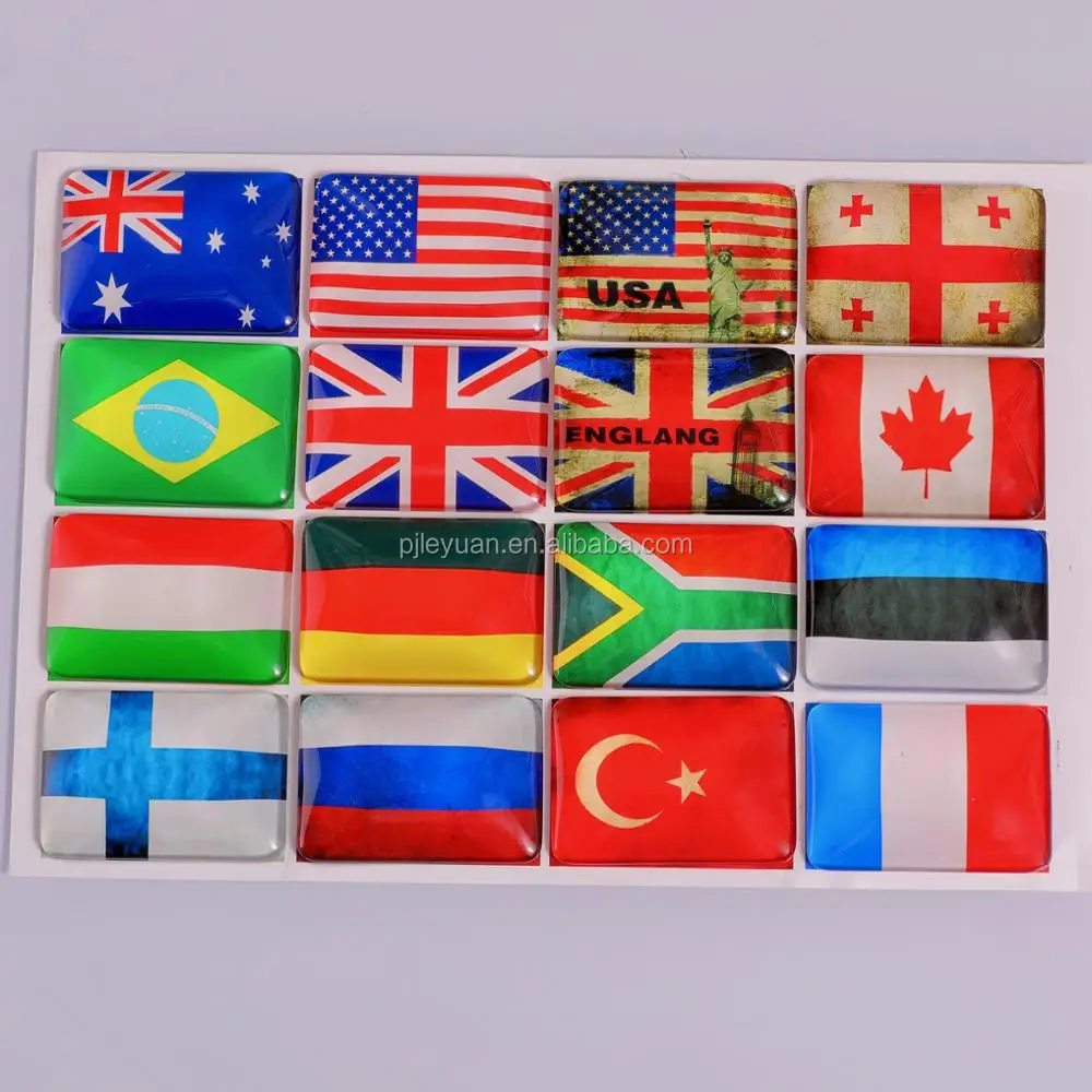 Wholesale Glass Country Souvenir Fridge For Different Countries
