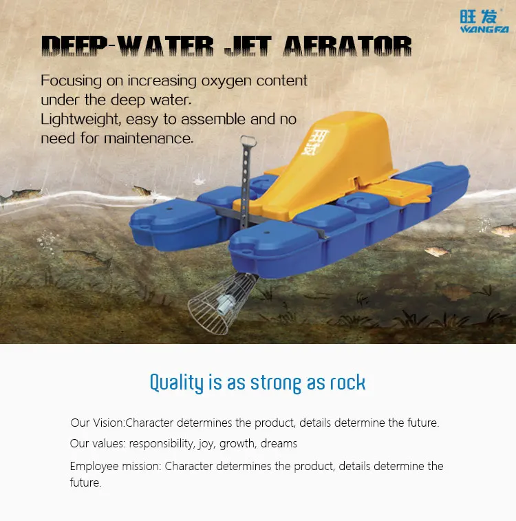 High Efficiency Electric Motor Water Jet Air Aerator