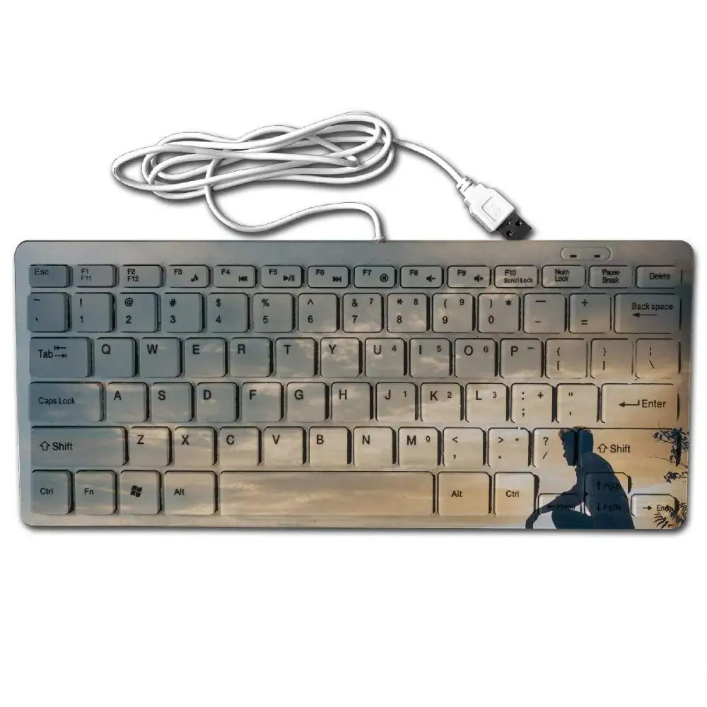 Amazend Silhouette Of Young Man Sitting On Sunset Or Sunrise Confident Teenage Boy Thinking On Cliff Stone 331470764 78 Key Ultra Thin Mechanical Gaming Upgrade Keyboard