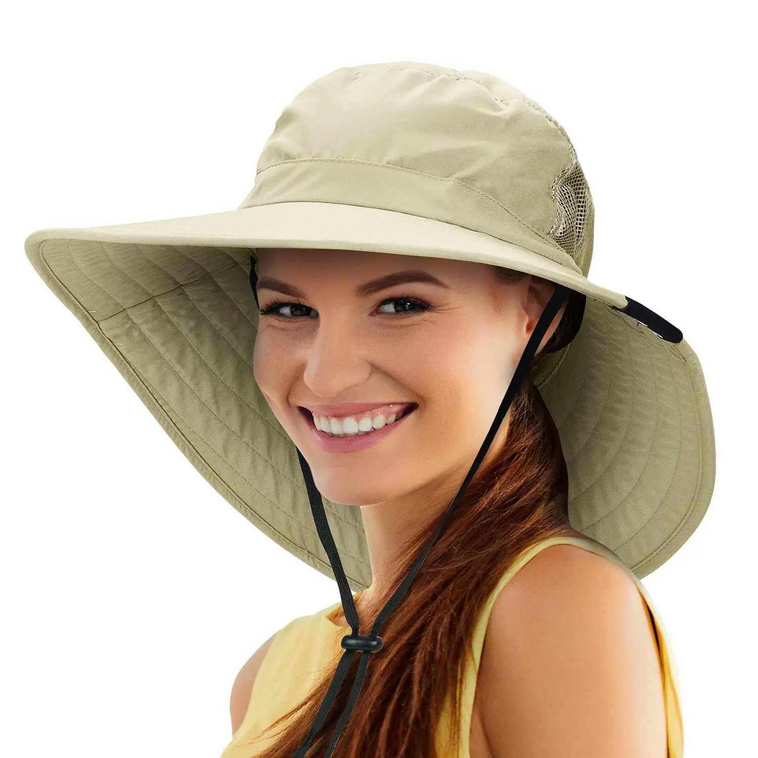 Buy Tirrinia Unisex Wide Brim Sun Hat with Neck Flap