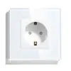 BSEED Standard Wall Socket with Single Crystal Panel Socket for Smart Home EU Wall Socket
