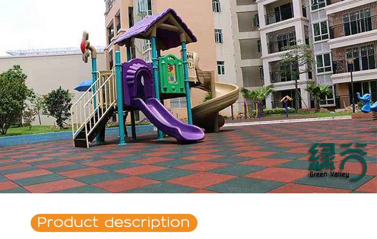 Rubber Playground Surface Outdoor Play Area Flooring Garden Safety