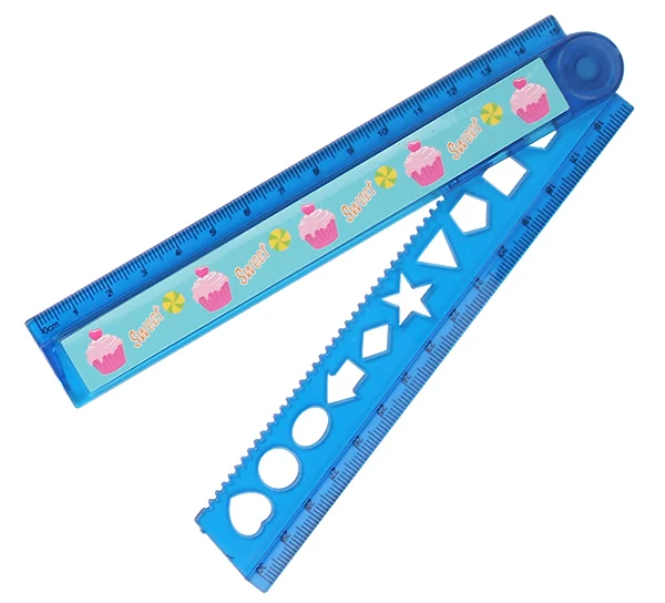 Licheng La129 Stationery Item,Custom Kids School Plastic Folding Ruler