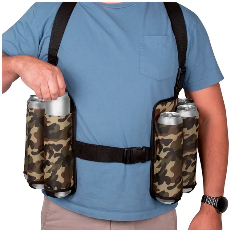 Camo Beer Drink Belt Holder (24 Pack) With Adjustable Straps - Buy Camo 