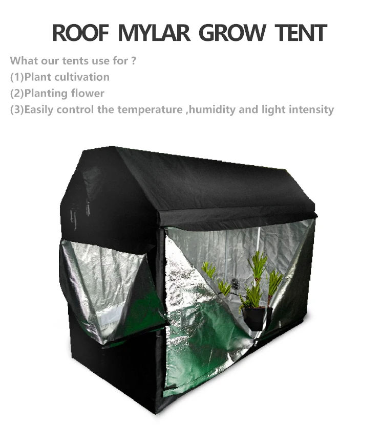 95% Highly Reflective Fabric 600D Mylar Indoor Hydroponic Grow Tent For Sale