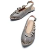 Vintage Designer Shoes Women Flats Unique Studded Fancy Slingback Flats
