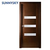 Hot sale ply wood design interior natural shaberi veneer fire range wooden door