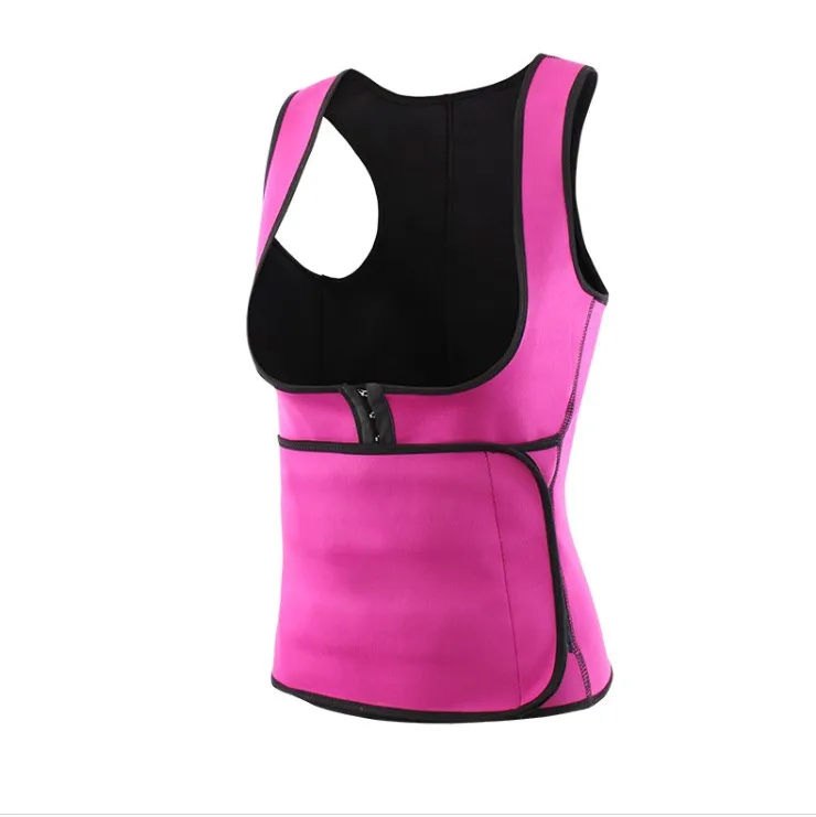 Hot Sale Neoprene Sauna Suit Tank Top Vest with Adjustable Waist Trimmer Belt