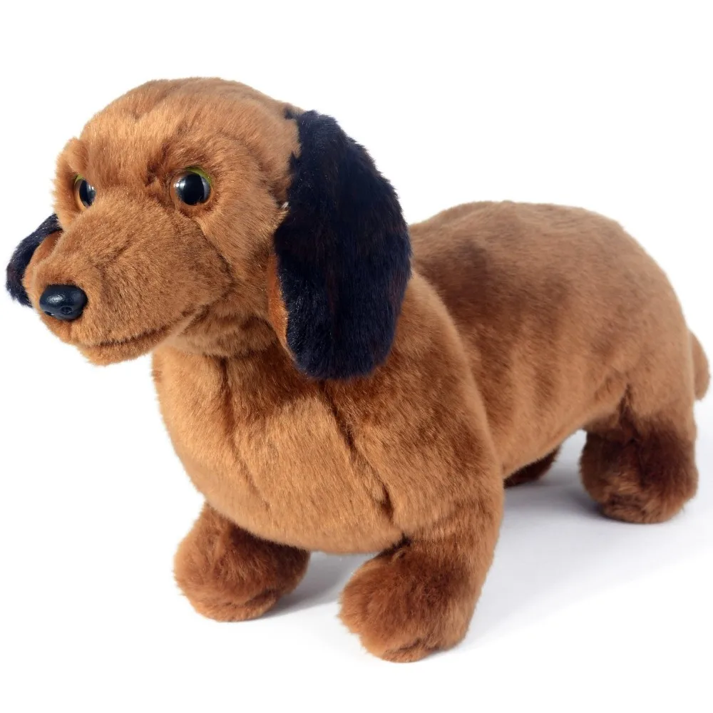 realistic dachshund plush