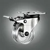 50mm Stainless Steel Transparent Top Plate kitchen equipment Caster with brake