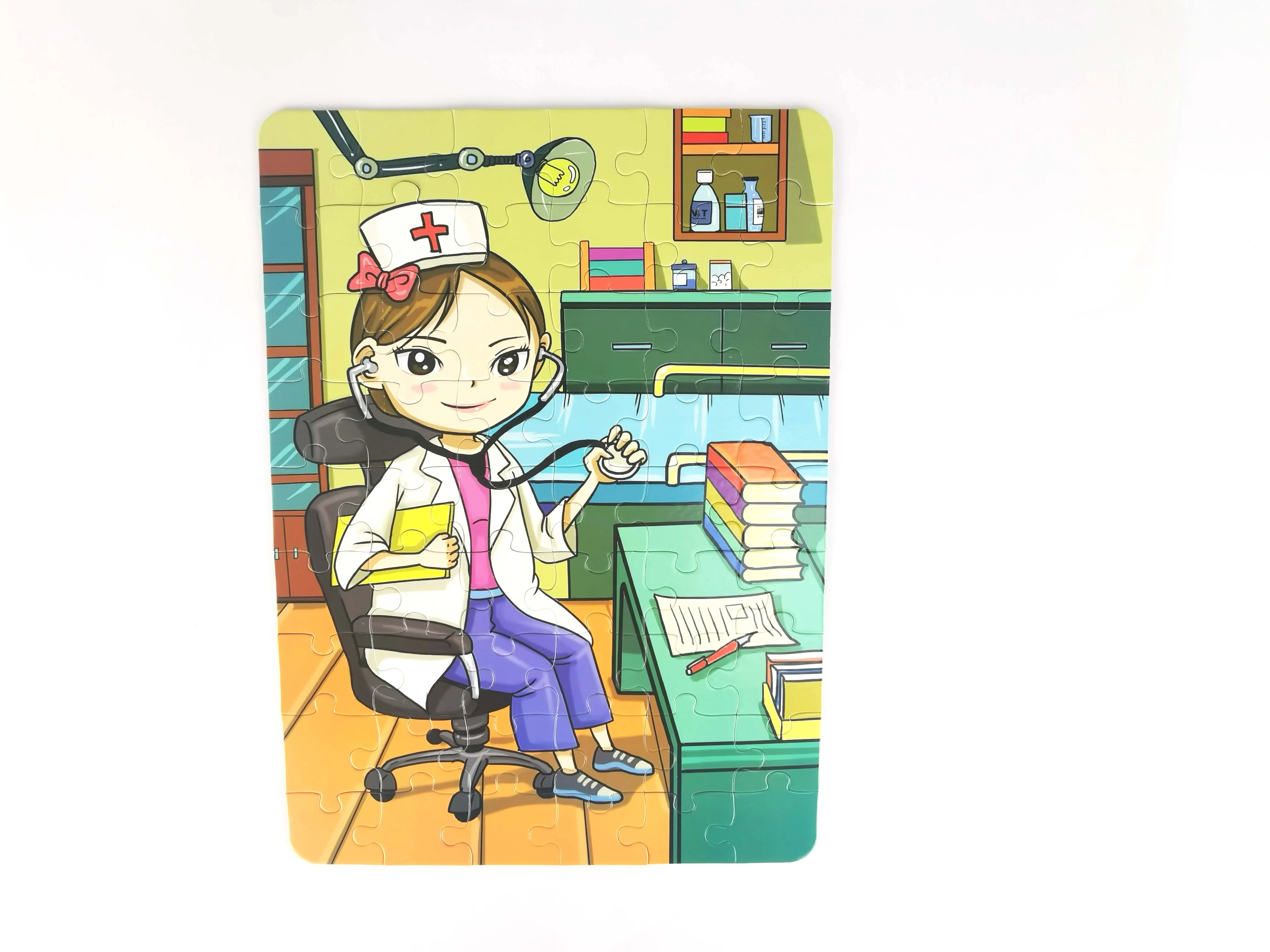 Rumah Sakit Dokter Kertas Khusus Keluarga Permainan Pesta Besar Potongan Jigsaw Puzzle Untuk Anak Anak Buy Grosir Chipboard Jigsaw Puzzle Teka Teki Yang Unik Untuk Orang Dewasa Besar 50 Potongan Jigsaw Puzzle Product