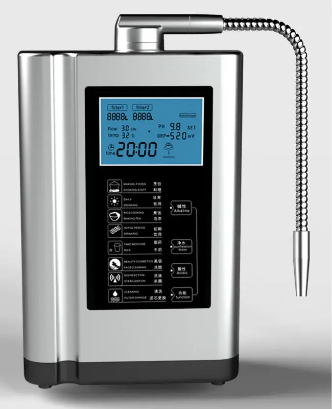 EHM-729 Household Alkaline Water Ionizer with 1-4L/min Flow Rate 130W Power and 110-240V Voltage