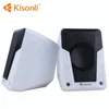 Kisonli Wired Mini USB AUX Super Bass Subwoofer Speaker 2.0 Channel Computer Speakers