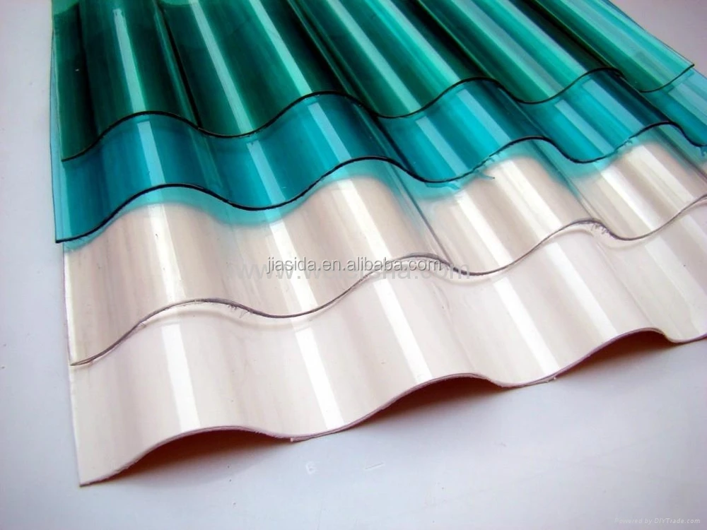 Corrugated Plastic Roof Panels Clear Uv Coating Polycarbonate