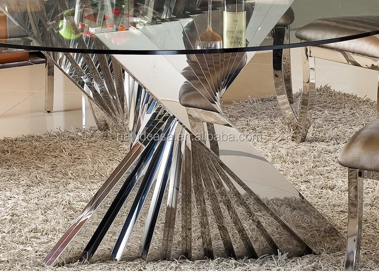 Venta al por mayor juego de comedor de vidrio compre online los ... Juegos de comedor modernos con base de madera y vidrio