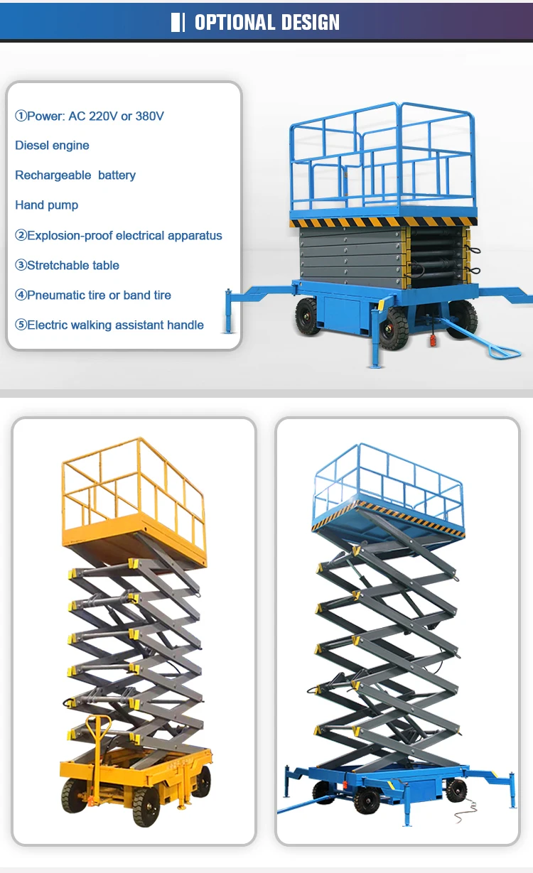 6m 8m 10m Mobile Folding Electric Scissor Scaffolding Lift Buy Best
