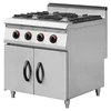 Stainless Steel Cabinet Type Gas Cooker 4 Burners Gas Range Catering Cooking Equipment