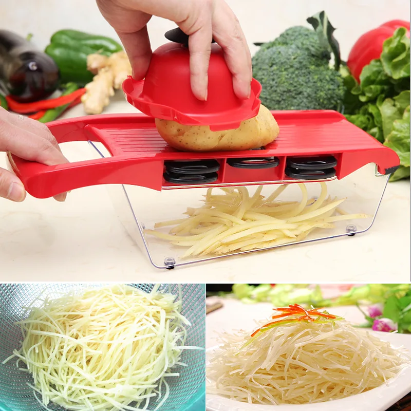 Mandoline Food Slicer Stainless Steel Food Cutter Vegetable Fruit Chopper  Grater Peeler, 1 unit - King Soopers