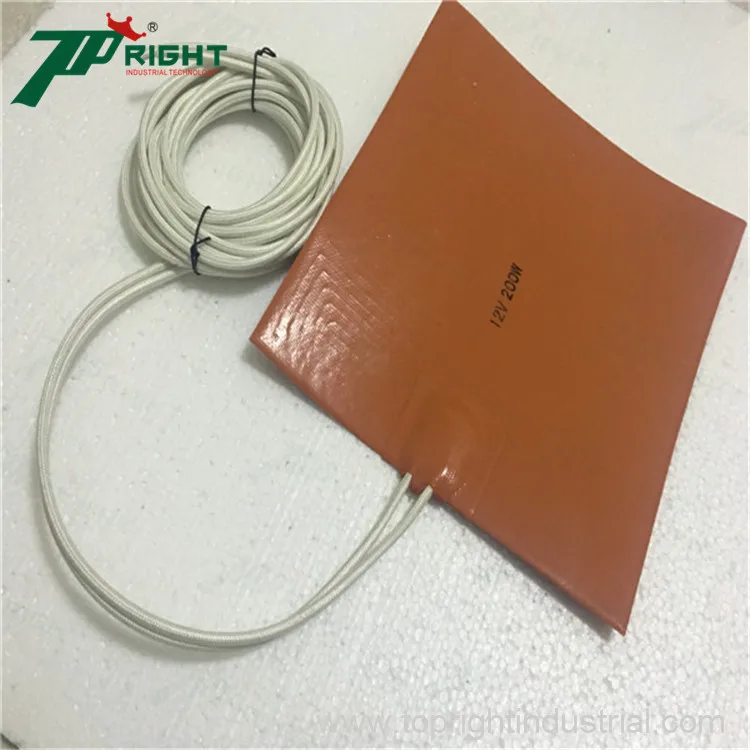 200x200mm 12v Silicone Rubber Waterproof Heating Pad Buy Silicone
