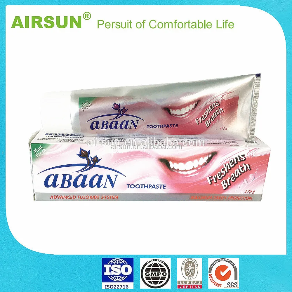 Top Quality Abaan Toothpaste With Free Toothbrush Buy Top Quality Toothpaste,Abaan Toothpaste