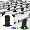 wpc decking raised floor stringer support pp plastic adjustable pedestal with aluminum joist system MexyTech Patented Design