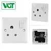 Professional Design Thin Wall Power Outlet 1gang 15A Switched Socket