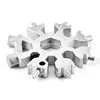EDC 18-in-1 Multifunction Keychain Stainless Steel Snowflakes Multi-Tool Card